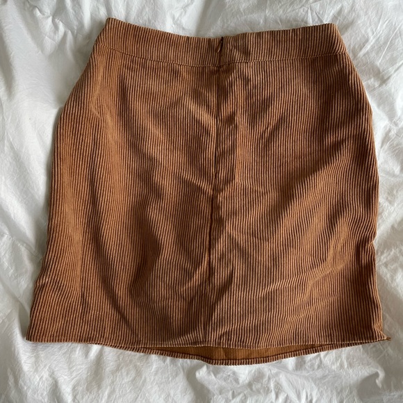 Corduroy Tan Skirt in UK Size 8/ US Size 4. Fits like a small. - Picture 3 of 3